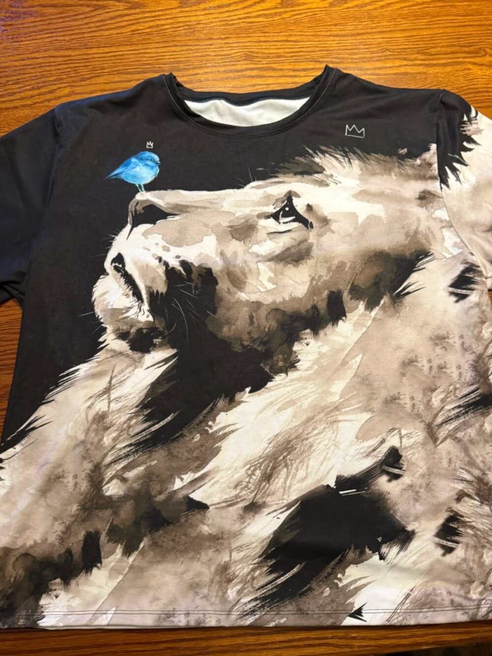 1X - Lion & Bird - Lora Zombie x Blackmilk - T-Shirt - NWT